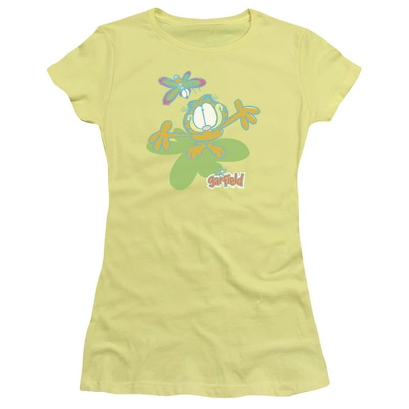 Garfield Butterfly S/S Junior Women's T-Shirt Sheer Banana