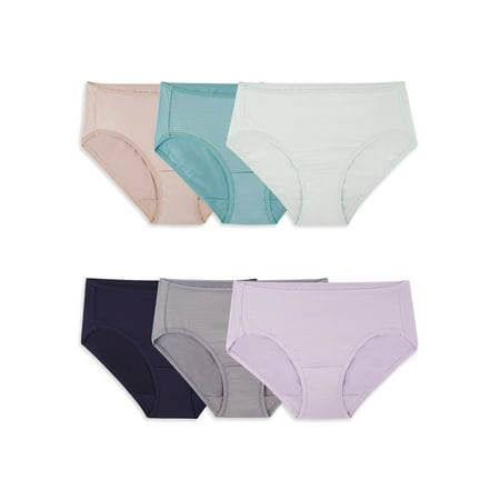 

Fruit of the Loom Women s Breathable Cooling Stripes Hipster Underwear 6 Pack Sizes S-2XL