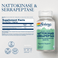 thumbnail image 2 of Solaray Nattokinase & Serrapeptase Supplement | 3,000 FU | Healthy Circulation, Blood Flow Support | 30 VegCaps, 2 of 6