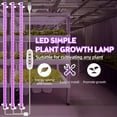 thumbnail image 4 of Mistaha "USB-Powered 6.2W 30cm Plant Cabinet Light with 126LEDs, 4000K Spectrum, 169.2lm, 5V USB, 5-Level Dimming, Intelligent Timer, 226° Light Angle, Easy Installation, for Succulents, Greenhouses,, 4 of 6