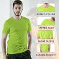 thumbnail image 3 of Gildan Men’s High Visibility Short Sleeve T Shirt with Safety Green | 5.3 Oz 50/50 Cotton/Polyester Hi Vis T Shirts, Pack 4 Size 5XL, 3 of 6