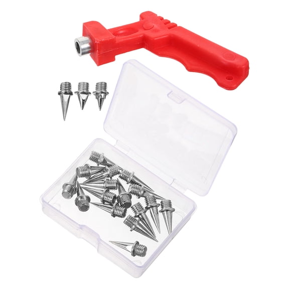 Worgeous 1Set Metal Track Spikes for Shoes Cone Shape Grip Stable Performance Easy Installation and Removal 3In