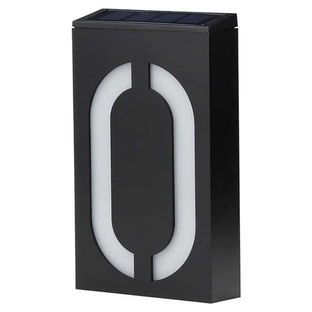 Lámpara solar digital Wosthever de luz de Placa de puerta Iluminación Led Número 0