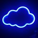 thumbnail image 1 of Nubes de neón LED, producto de decoración navideña para vacaciones, luz de modelado, luz de noche con forma de corazón para niña, energía eficiente, 1 of 5