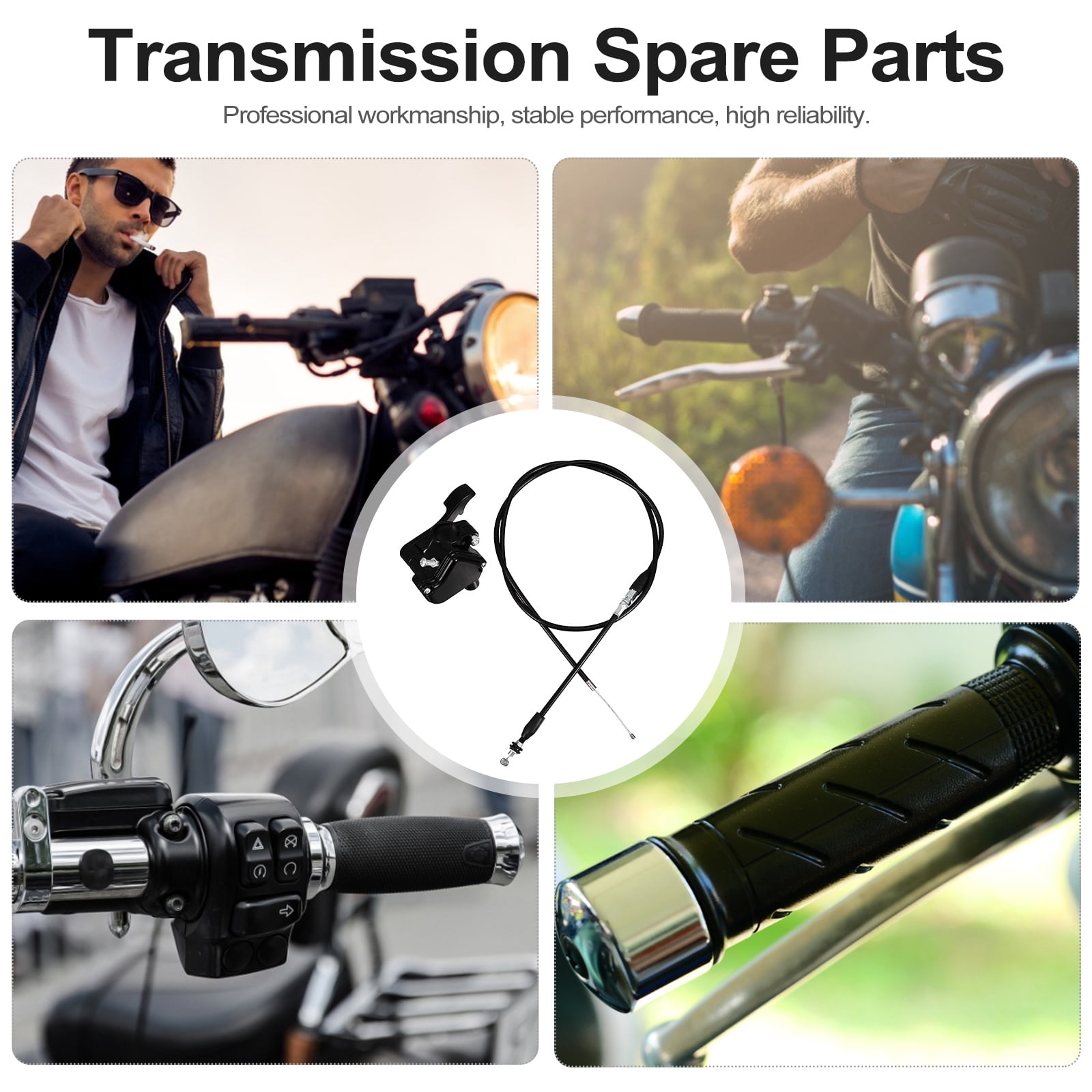 1 Set Motorcycle Thumb Throttle Cable Accelerator with Accelerator Cable