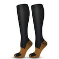 thumbnail image 1 of Chaussettes de Performance Infusées de Cuivre, Lot de 3, pour Hommes et Femmes, Course Athlétique, Randonnée, Évacuation de l'Humidité, Ajustement Confortable, 1 of 2