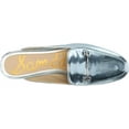 thumbnail image 5 of Sam Edelman Linnie Metallic Sky Slip On Round Toe Chain Detailed Wide Mules (Metallic Sky, 6), 5 of 6