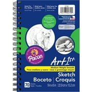 PACON Art1st Sketch Diary, White Drawing Paper, 70 Sheets, 9 x 6 in.