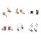 thumbnail image 2 of Pendientes de gota de té de burbujas para mujer, gancho para la oreja de té con leche, regalo de cumpleaños, pinzas para la oreja para mujer GeweYeeli PS15238-05, 2 of 7