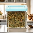 thumbnail image 5 of Tall Airtight Food Storage Containers with Lids - 5-Piece Plastic Pantry Organization Jars for Cereal, Flour, Pasta & Dry Foods, Kitchen Countertop Storage, 5 of 6
