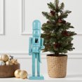 thumbnail image 3 of KAKOWELY Wooden Nutcracker Wooden Nutcracker Christmas Decor Tabletop Cabinet Display Xmas Solid Color Nutcracker Classic Holiday Decor Nutcracker Ornament, 3 of 4