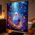 thumbnail image 7 of Under 5! Halloween Shower Curtain Ghost Polyester Lightweight & Quick Dry for Bathroom Shower Stall RV Home Halloween Bathroom Decor by MPOISVA, 7 of 7