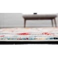 thumbnail image 5 of 9' x 12' Orange and Blue Southwestern Rectangular Area Throw Rug, 5 of 9