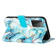 thumbnail image 4 of Allytech Galaxy S21 Wallet Case, Galaxy S21 Case, Marble Pattern PU Leather Kickstand Flip Cover Shockproof Drop Protection Cards Holder Wallet Case for Samsung Galaxy S21, Blue, 4 of 9