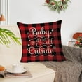 thumbnail image 5 of Tyidzon Christmas Throw Pillow Covers 18X18 Inch Pillow Case, Merry Christmas Pillowcases for Sofa Couch Winter Holiday Party Home Decor, Red, 5 of 6