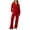 Red, variant on PINSPARK Womens Sweatsuits 2 Piece Set Oversized Sweatshirt 2025 Fall Fashion Track Suits Wide Leg Sweatpants with Pockets