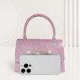 thumbnail image 2 of Bolso Con Asa Superior Mano para Mujer Mini Cuadrado Lazo Fiesta Boda Graduación, 2 of 9