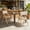 Beige - Natural, variant on MAYEERTY 2-Set Wood Foldable & Stackable Dining Chairs for Dining Room, Woven Seat & Back, Natural