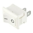 thumbnail image 5 of 5pcs  250V/6A 125V/10A 2P I/O 2 Position Snap-in Boat Rocker Switch White, 5 of 5