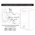 thumbnail image 5 of Mount-It! Heavy Duty Universal Adjustable Design Wall Speaker Mount (Set of 2), 5 of 6