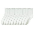 thumbnail image 4 of 5 Pairs Ribbed Knitted Ruffle Ankle Socks for Women and Girls Elastic Cuffs Casual Frilly Dress Socks Comfort Footwear, 4 of 9