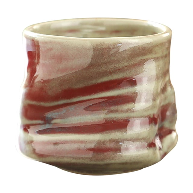Taza de cerámica para café, té, yerba mate, decorativa, para restaurantes y cafeterías, 200 ml Rojo