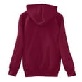 thumbnail image 2 of LowProfile Sweatshirt Hoodies for Women Plus Size Long Sleeve Casual Tops Warm Sherpa Lined Zip Up Hooded Jacket Coat Winter Fall Sweatshirts Wine Red 3XL, 2 of 6
