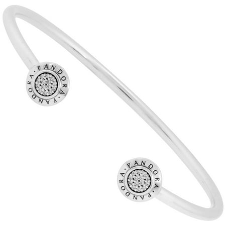 Signature Open Silver Bangle - 590528CZ-2