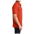 thumbnail image 2 of Yellow Rooster Mens Tall Core Blend Jersey Knit Polo Orange XLT, 2 of 4
