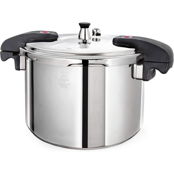 Buffalo QCP412 12-Quart Stainless Steel Pressure Cooker [Classic series]