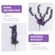 thumbnail image 5 of 4 pétalos de flores artificiales flores colgantes violeta simulación vid boda decoración del hogar (morado oscuro), 5 of 5