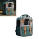 thumbnail image 5 of Mochila transportadora para mascotas, portátil, de gran capacidad, reflectante, transpirable, para perros, gatos, color verde oscuro, 5 of 5