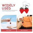 thumbnail image 3 of 2Pcs Strawberry Keychain Car Key Ring Holder Pendant Fruit Design Bag Hanging Decor, 3 of 8
