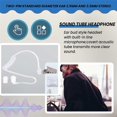 thumbnail image 4 of 2Pack Fbi Style 2Pin Covert Acoustic Tube Earpiece Ptt Headset For Motorola 2 Ways Radio GP88S GP300, 4 of 5