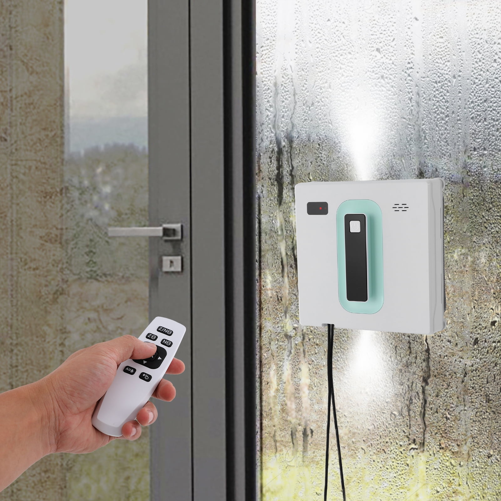 Window Cleaning Robot, 3 Automatic Path Modes Window Vacuum Cleaner, Electric Window Robot Machine, Remote & APP Control, Automatic Window Cleaning Machine for Home, Office (White)
