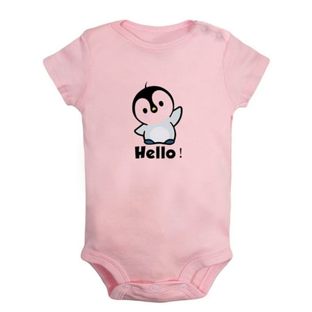 

Hello Cute Romper For Babies Animal Penguin Pattern Jumpsuit Newborn Baby Unisex Bodysuits Infant Jumpsuits Toddler 0-24 Months Kids One-Piece Oufits