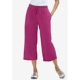 thumbnail image 2 of Woman Within Plus Size Petite Sport-Knit Pull-On Capri Pants, 2 of 6