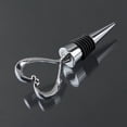 thumbnail image 2 of 3 Pcs 11CM Zinc Alloy Silicone Heart Shape Wine and Beverage Bottle Stoppers (Suit for 15-20mm Wine Bottles), 2 of 6