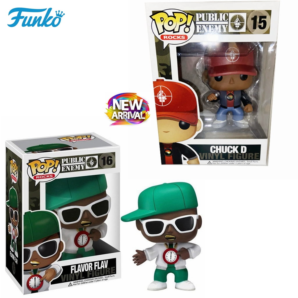 FUNKO POP フィギュア chuck d flavor flav YE Funko Pop Rocks Public Enemy CHUCK D 15# Flavor Flav 16# Singer