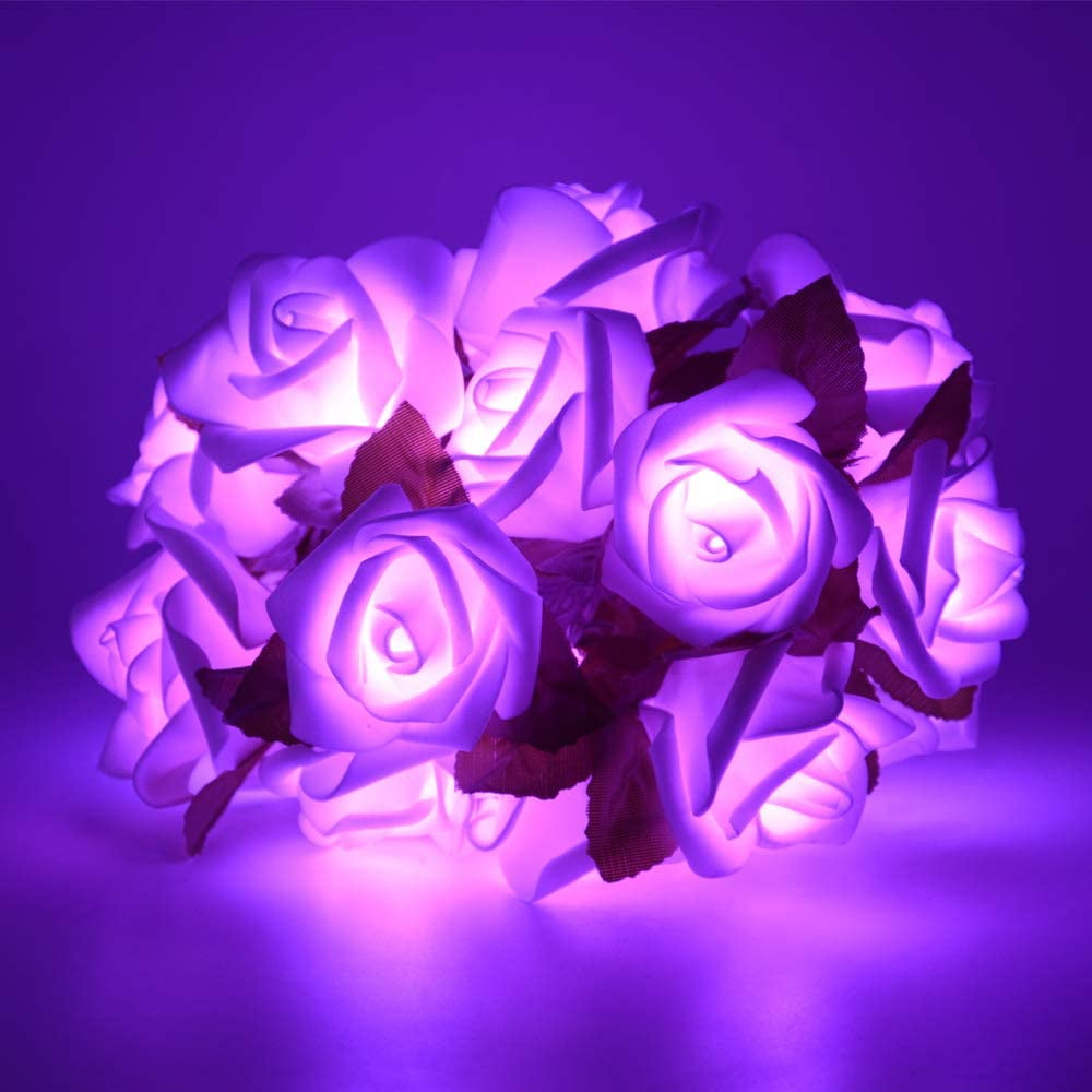 Rose Light Beautiful Realistic Looking Night Light Rose Eternal Flower  Party Supplies LED Simulation Rose Flower Decorative