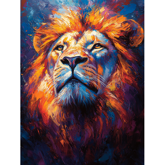 Majestic Lion Canvas Painting Wall Art for Living Room, Bedroom, Office, Hallway and Dining Room.