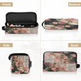 thumbnail image 5 of Hair Tool Organizer Bag with Heat Resistant Mat Removable Travel Storage Case for Hot Air Brushes Curling Irons Pink Rose Bushes, 5 of 8