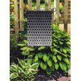 thumbnail image 2 of POGLIP Geometric Abstract Sacred Geometry Black and White Grid Halftone Cubes Pattern Shape Garden Flag Decorative Flag House Banner 28x40 inch, 2 of 2