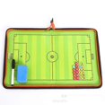 thumbnail image 2 of Tablero táctico de entrenador con cremallera magnética, tablero táctico de fútbol, tablero táctico de entrenador, tablero de estrategia plegable con portapapeles para bolígrafos, oferta, 1 juego, 2 of 5