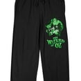 thumbnail image 2 of Wizard Of Oz Scarecrow Character Women's Black Sleep Pajama Pants, 2 of 7
