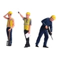 thumbnail image 3 of Figuras en miniatura, modelo a escala 1/64, figuras diminutas, trabajadores de la construcción, diorama Estilo B, 3 of 7
