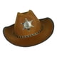 thumbnail image 2 of Injueey Sombrero de vaquero occidental clásico Sombrero para el sol con cuerda Elegante sombrero de para caballeros y damas Kits de decoración para fiestas Café, 2 of 6