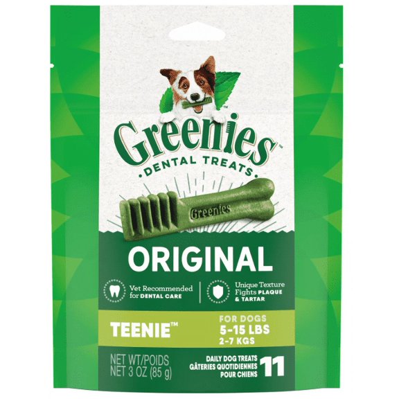 Greenies™ Adult Teenie Dog Dental Treats - Natural, Oral Health, Original,  11 Count