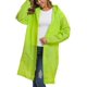 thumbnail image 4 of Chubasquero EVA impermeable Poncho de lluvia reutilizable Unisex hombres mujeres ropa de lluvia larga y transparente, 4 of 5