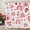 Rose 01, variante sur Rideau de Douche 72"x72 Pouces Rouge de Noël Flocon de Neige Nouvel An Hiver Décoration de Baignoires pour Salle de Bain Lavable en Machine ( Crochets Non Inclus )